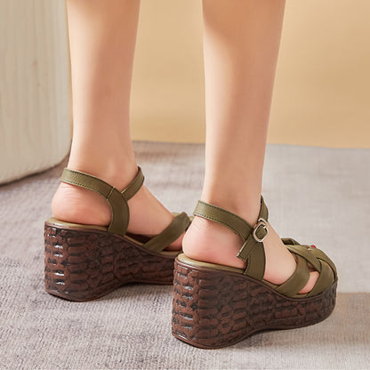 Ethnic Style Roman Women Wedge Sandals