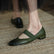 French Style Retro Soft Mary Jane Leather Shoes â Retrosia