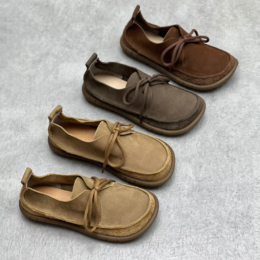 lace up flat shoes women's