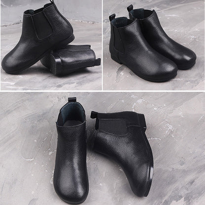 Original Handmade Round Toe Leather Boots