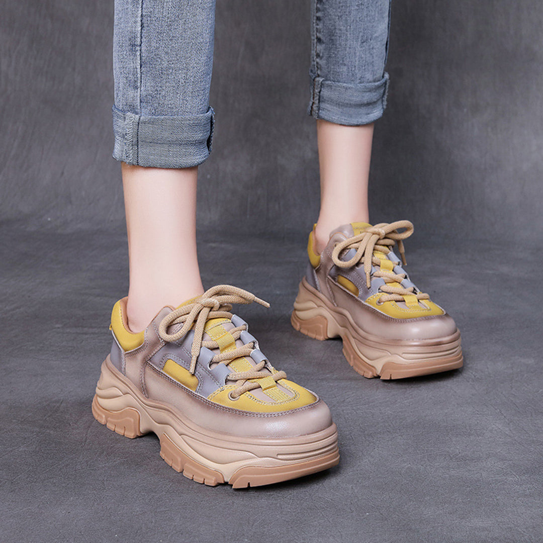Platform Lightweight Casual Sneakers Shoes - Luckyback