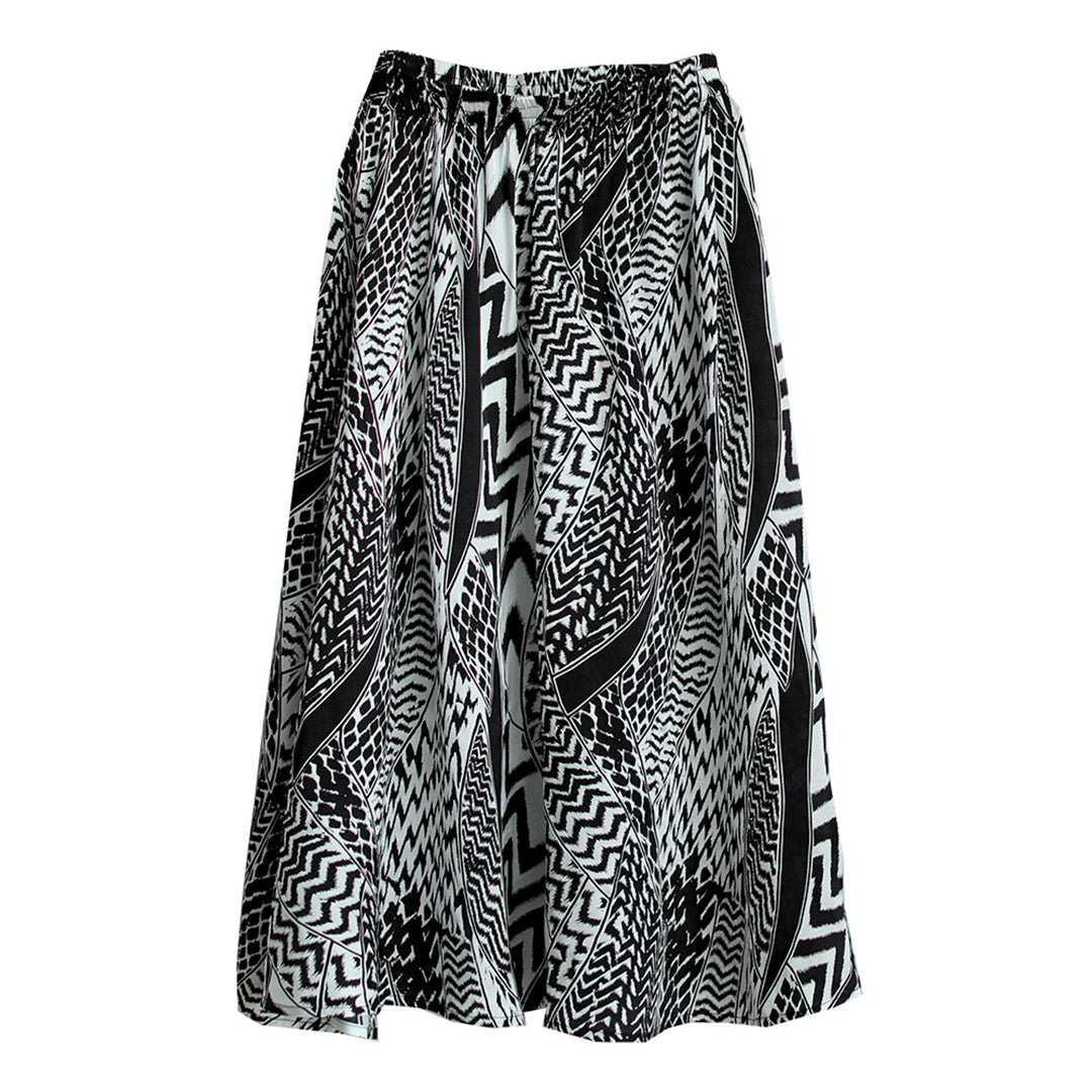 Printed A-Line Loose Fit Skirt - Luckyback