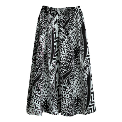 Printed A-Line Loose Fit Skirt - Luckyback
