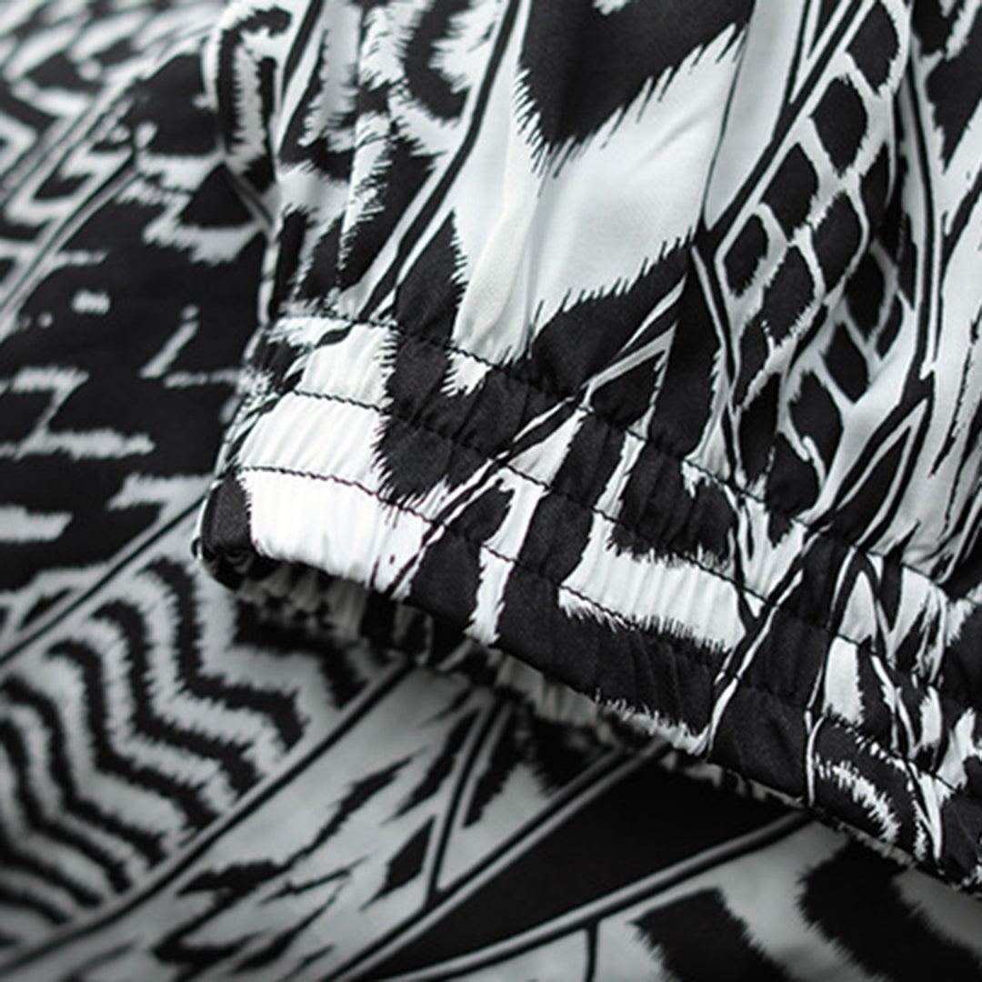Printed A-Line Loose Fit Skirt - Luckyback