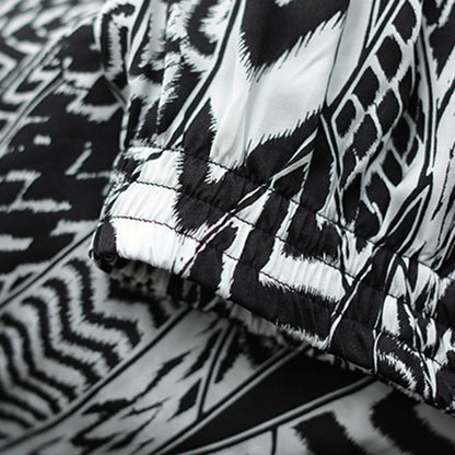 Printed A-Line Loose Fit Skirt - Luckyback
