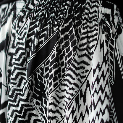 Printed A-Line Loose Fit Skirt - Luckyback