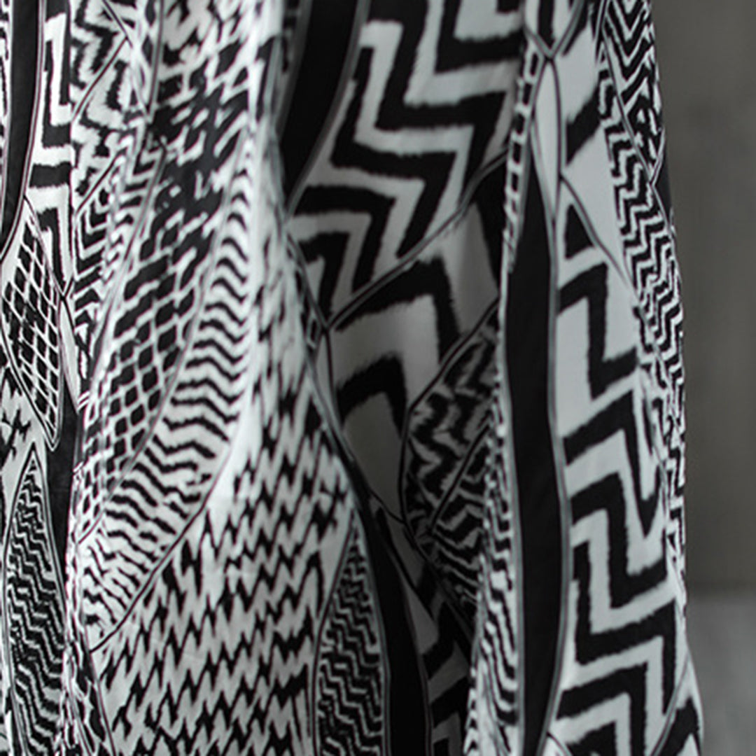 Printed A-Line Loose Fit Skirt - Luckyback