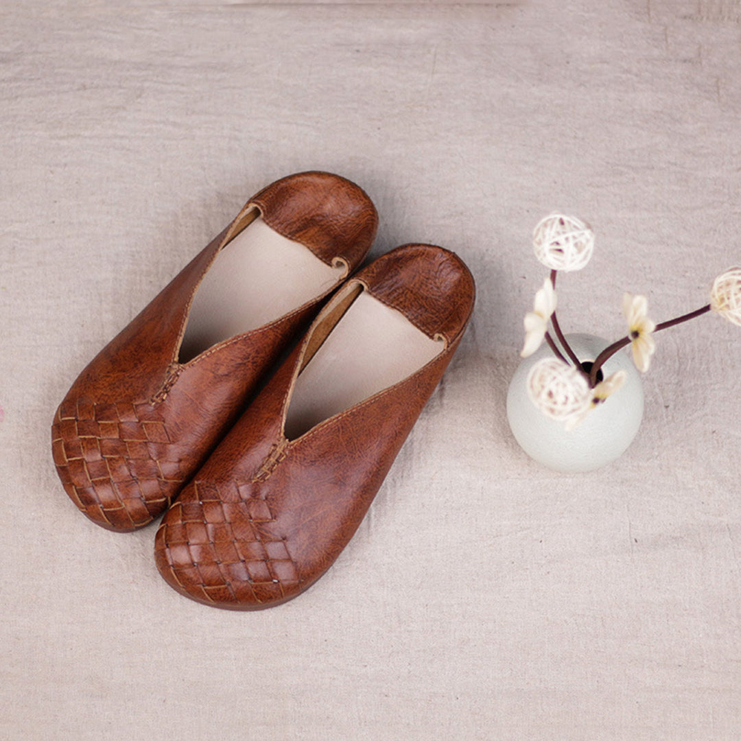 Retro Handmade Woven Comfortable Flat Shoes