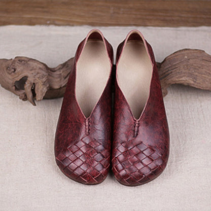 Retro Handmade Woven Comfortable Flat Shoes