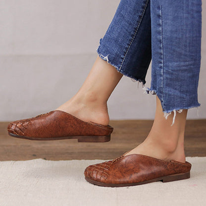 Retro Handmade Woven Comfortable Flat Shoes