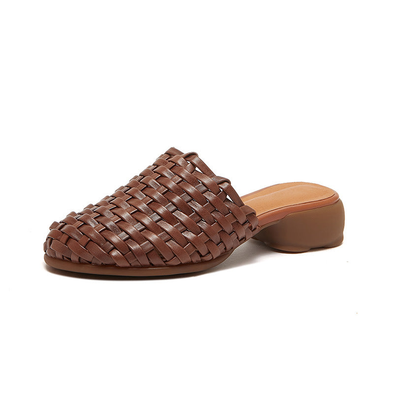 Retro Handmade Woven Slippers