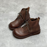 Classic Velvet Side Zipper Martin Boots