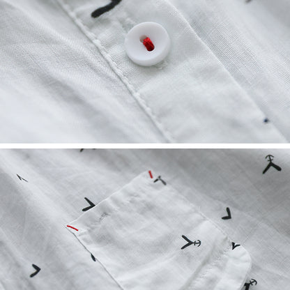 Summer Ramie Breathable Loose Fit Shirt