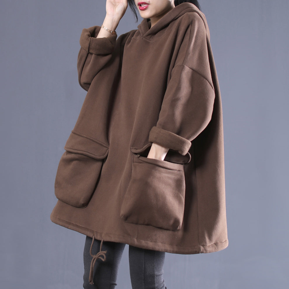 Loose Vintage Fleece Hoodie for Comfort and Style main image 0