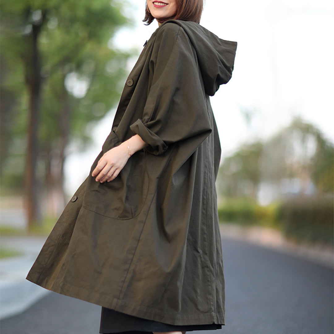 Women Casual Loose All-match Trench Coat