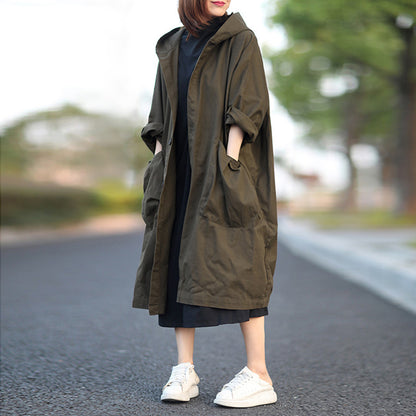 Women Casual Loose All-match Trench Coat