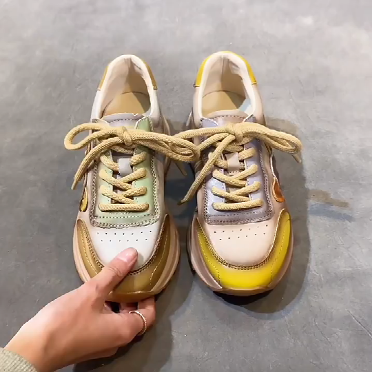 Women Color-Block Casual Sneakers - Luckyback