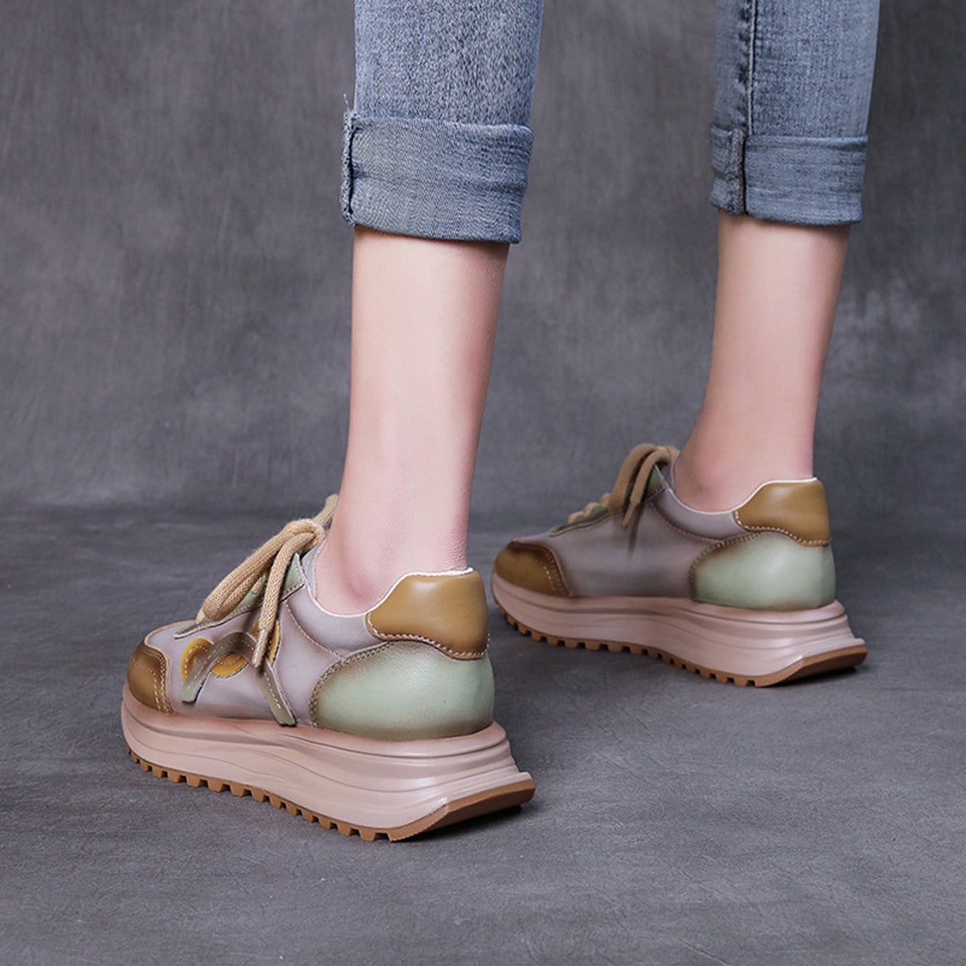 Women Color-Block Casual Sneakers - Luckyback