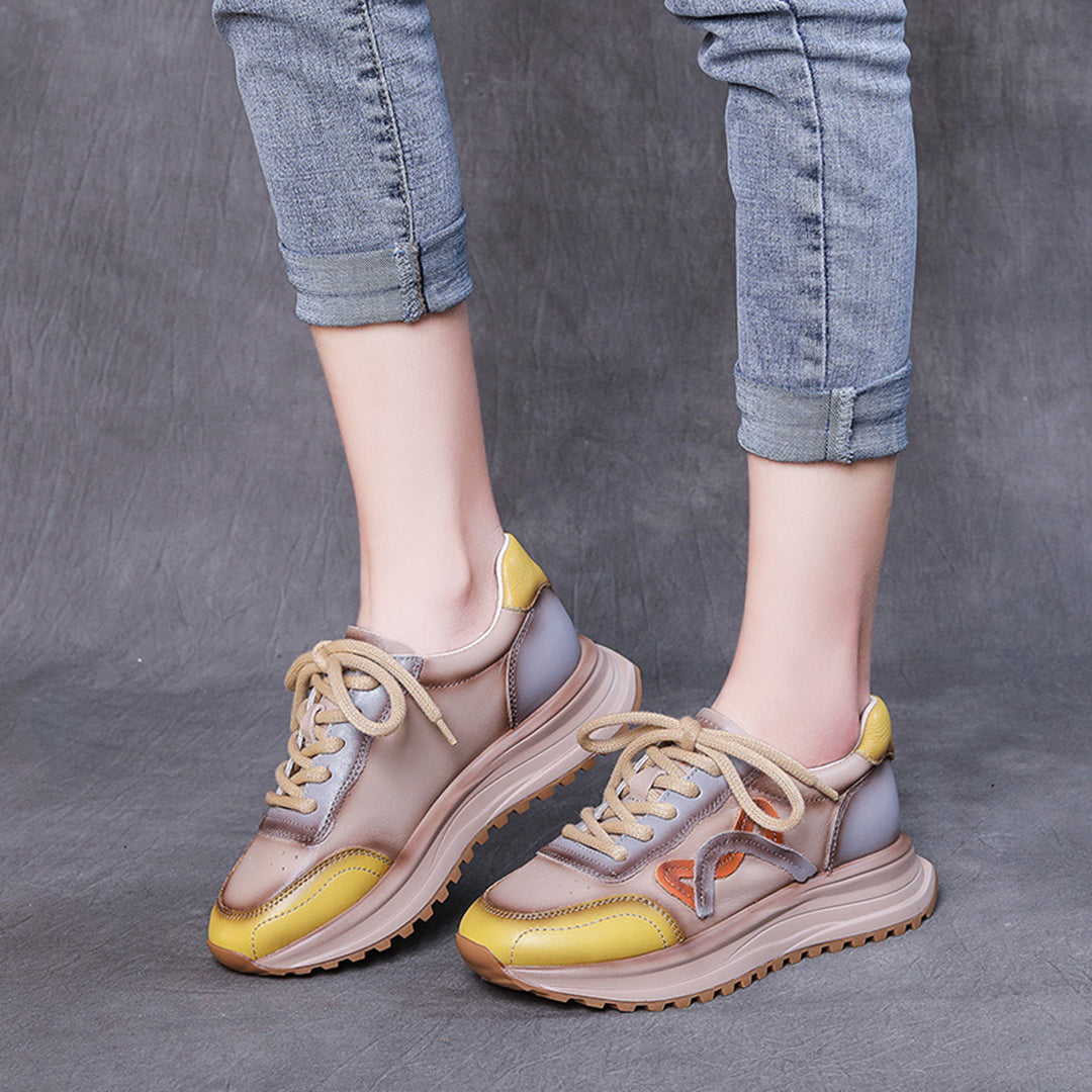 Women Color-Block Casual Sneakers - Luckyback