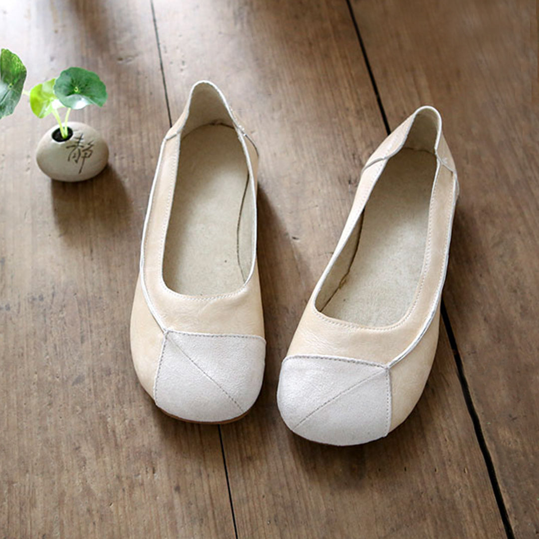 Women's Casual Moccasins Slip-on Round Toe Handmade Shoes main image 0