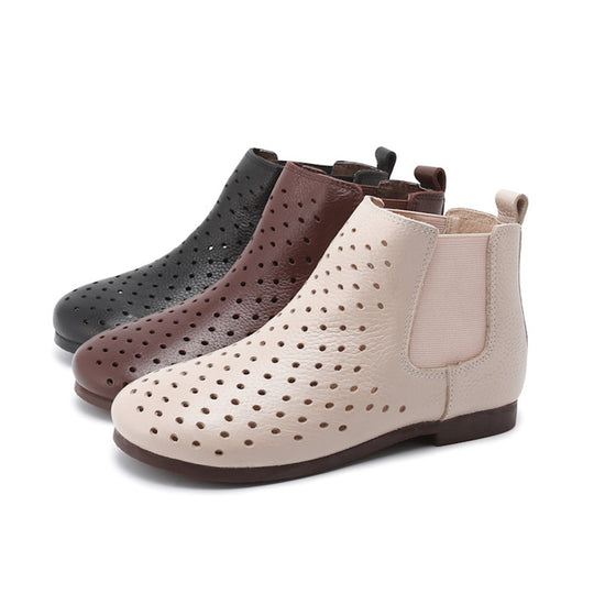 Laser-Cut Mesh Net Stiletto Booties