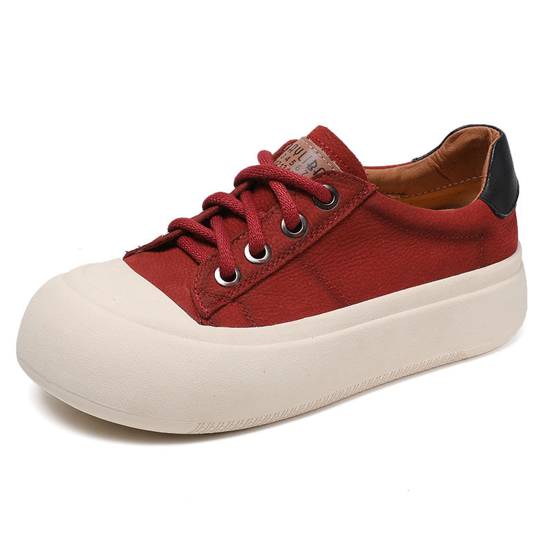 Women Platform Lace-Up Casual Shoes