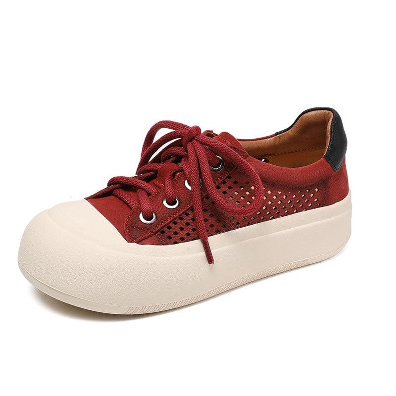 Women Platform Lace-Up Casual Shoes