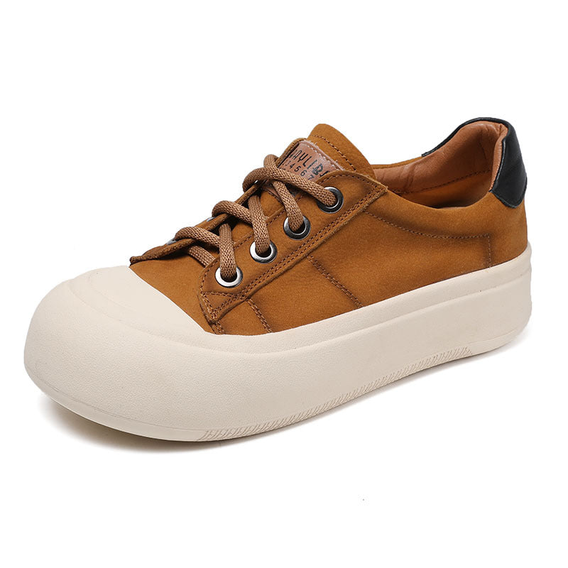 Women Platform Lace-Up Casual Shoes