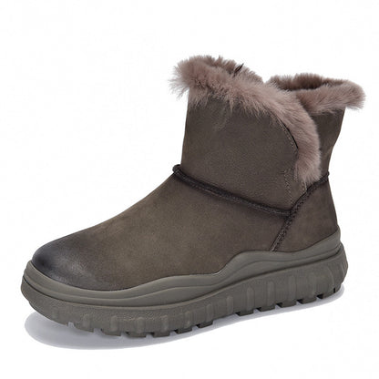 Women Winter Plush Fashion Platform Snow Boots